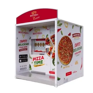 Indoor pizza vending machine for sale in Europe – sleek freestanding 24/7 fresh pizza