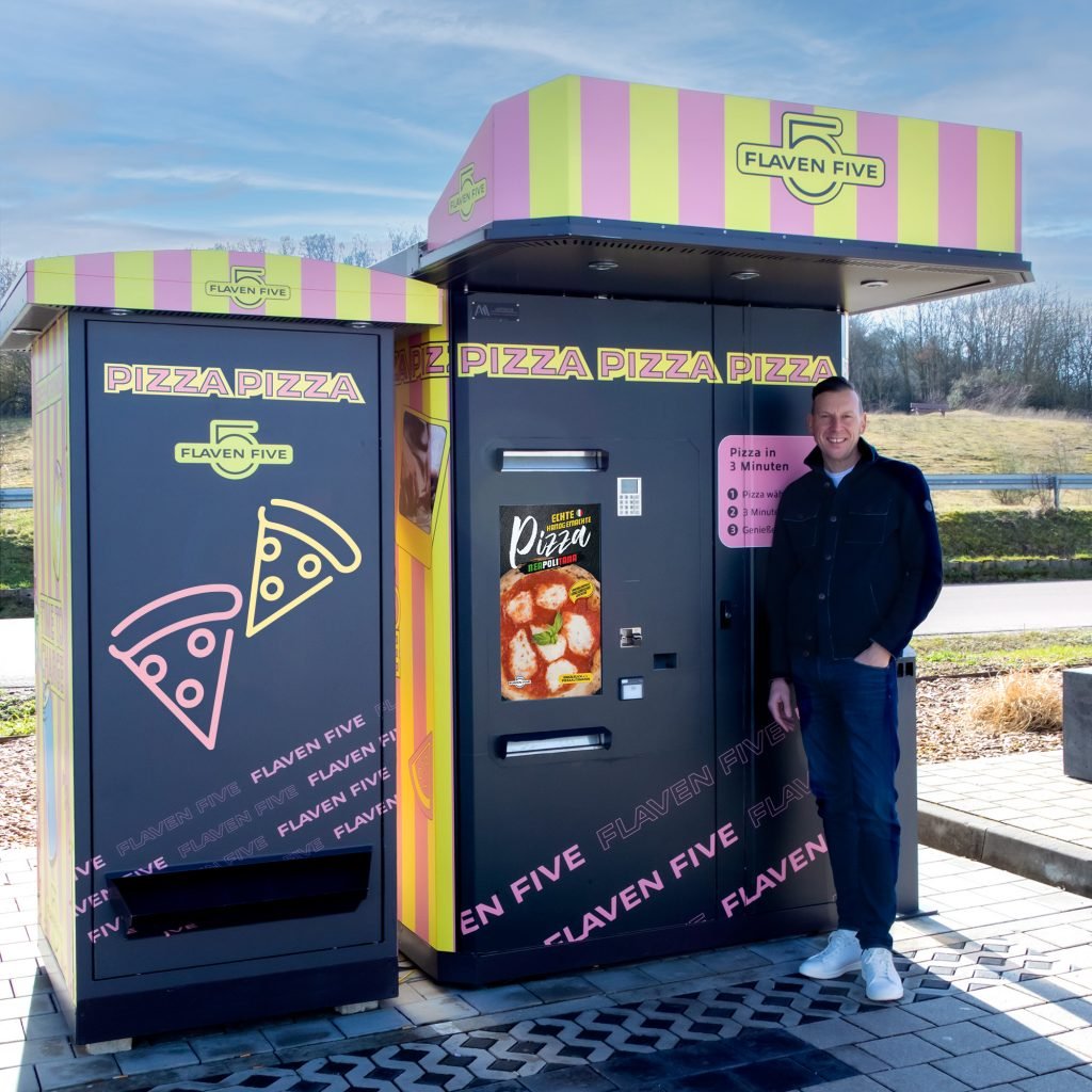 Pizza vending machine business in Europe – automated pizza retail concept