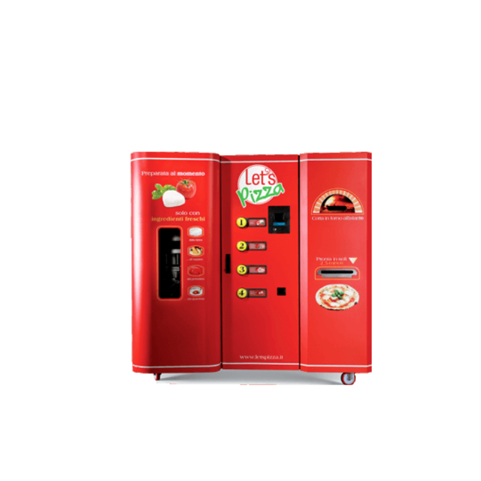 Let’s Pizza Gen 3 fresh pizza vending machine front view Europe