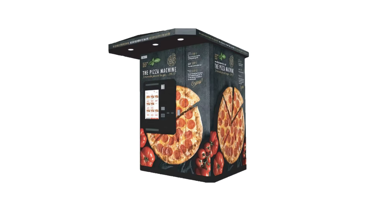 Frozen pizza vending machines