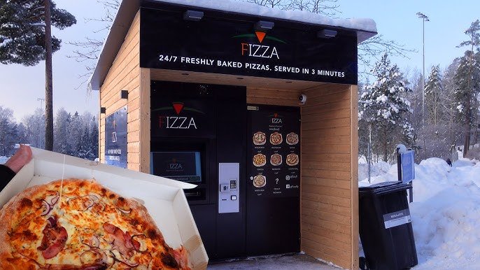 Pizza vending machine in Finland