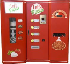 Let’s Pizza Gen 3 fresh pizza vending machine side profile view