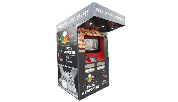 Resto’Clock Multi-Quattro pizza vending machine 3 Resto’Clock Multi-Quattro high-capacity refrigerated pizza vending machine