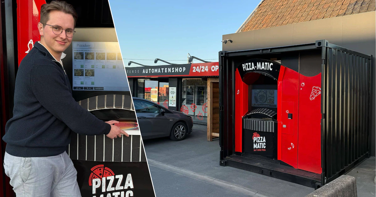 Pizza vending machine being tested in Belgian setting