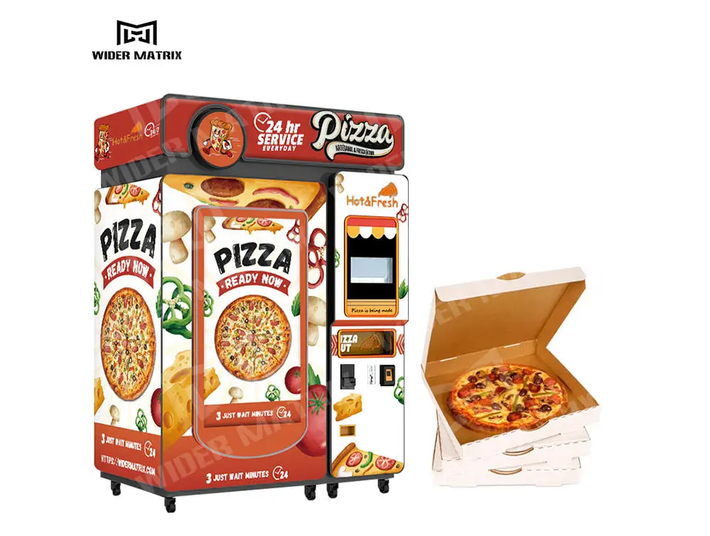 Wider Matrix WM660 smart pizza vending machine front view Europe