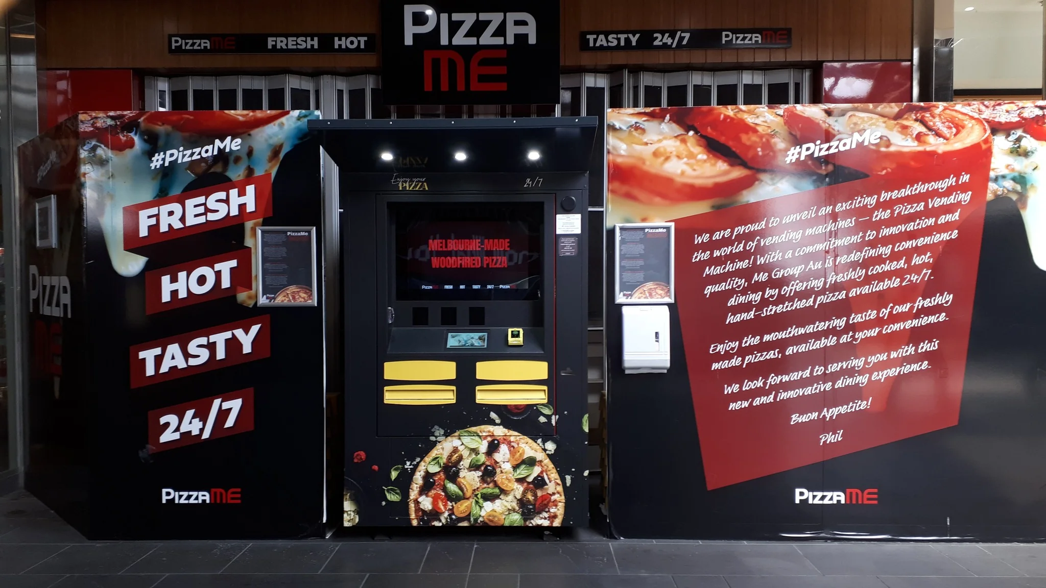 Pizza vending machine cost in Europe