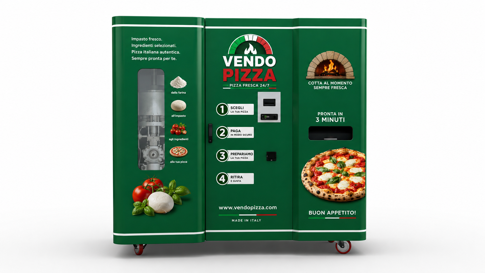 Alternative Vendo Pizza Fresh machine configuration for commercial installations