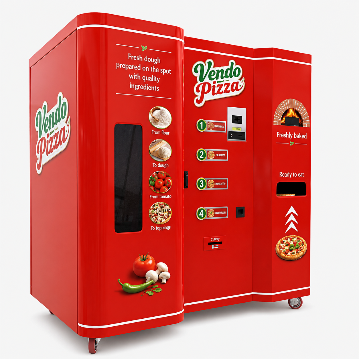 Fresh pizza vending machine for sale for indoor and outdoor commercial use