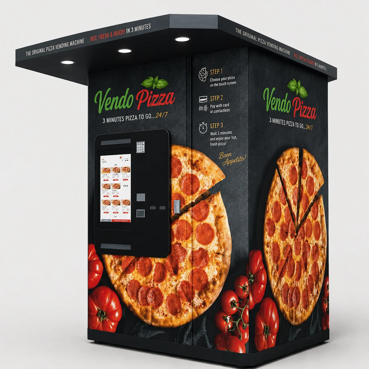 Frozen pizza vending machine for sale for indoor and outdoor commercial use