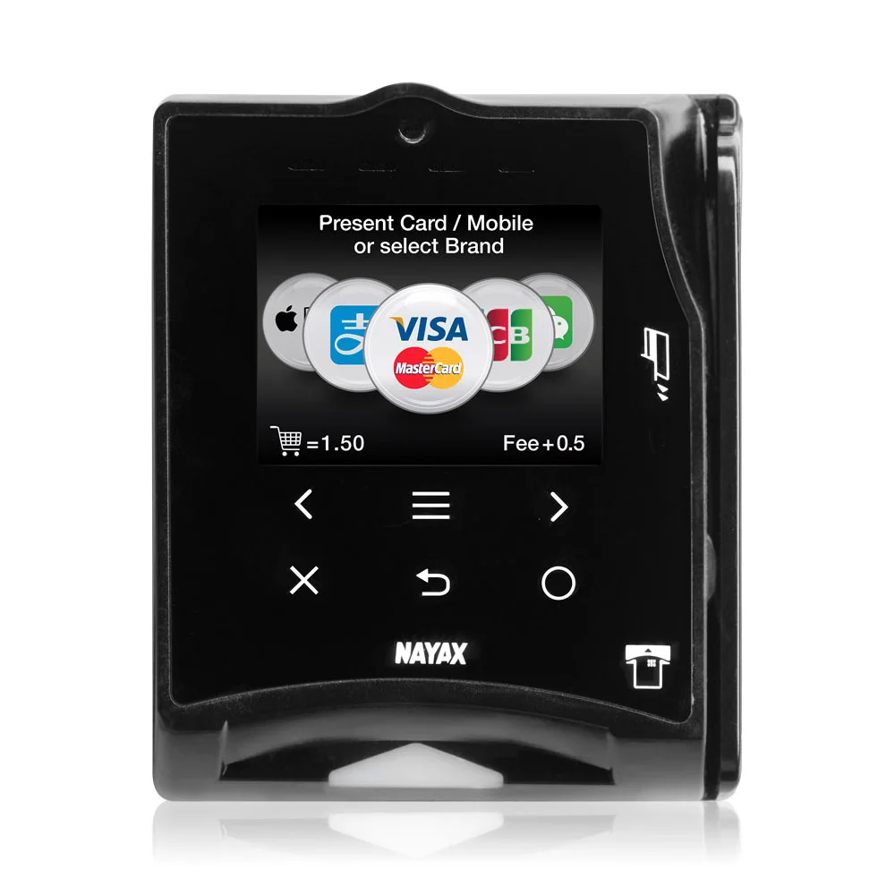 Cashless payment terminal for a commercial pizza vending machine